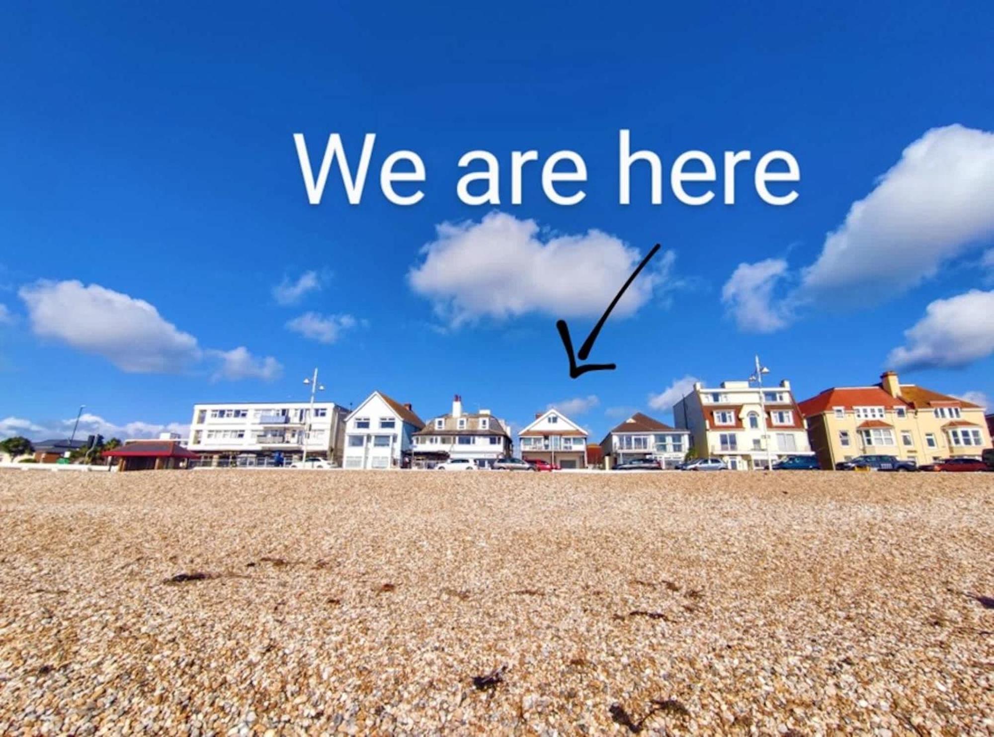 Absolute Beachfront With Decked Garden Oasis And Views Богнор-Риджис Екстер'єр фото
